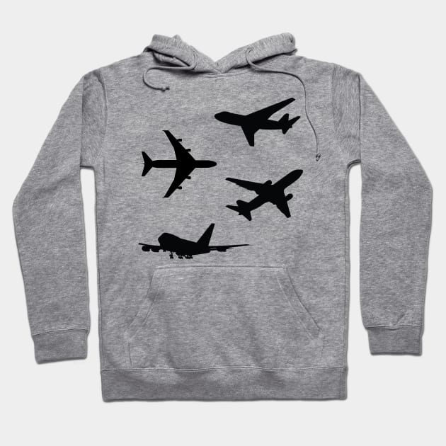 Couple of airplanes design Hoodie by Avion